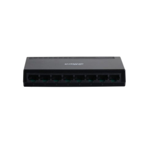 Dahua Technology Access DH-PFS3008-8GT-L łącza sieciowe Nie zarządzany L2 Gigabit Ethernet (10/100/1000) Czarny Dahua Technology