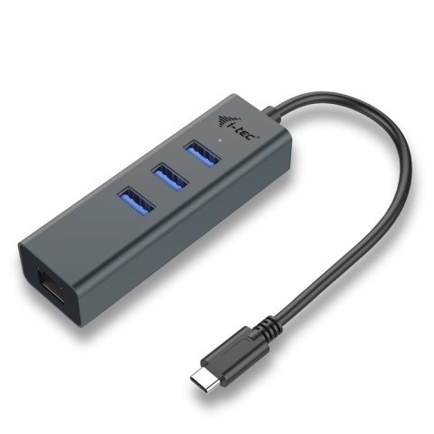 I-tec Metal C31METALG3HUB huby i koncentratory USB 3.2 Gen 2 (3.1 Gen 2) Type-C 5000 Mbit/s Szary I-tec