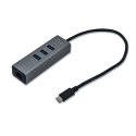 I-tec Metal C31METALG3HUB huby i koncentratory USB 3.2 Gen 2 (3.1 Gen 2) Type-C 5000 Mbit/s Szary I-tec