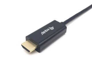 Equip 133411 adapter kablowy 1 m USB Type-C HDMI Typu A (Standard) Czarny Equip