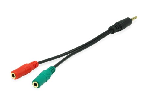 Equip 147943 kabel audio 1,5 m 2 x 3.5mm 3.5mm Czarny Equip