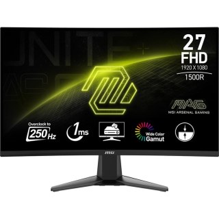 MSI MAG 27C6X monitor komputerowy 68,6 cm (27") 1920 x 1080 px Full HD LCD Czarny MSI