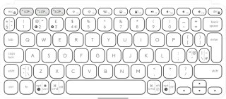 Logitech Keys-To-Go 2 klawiatura Uniwersalne Bluetooth QWERTY Amerykański międzynarodowy Biały Logitech