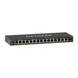 NETGEAR GS316EP-100PES łącza sieciowe Zarządzany Gigabit Ethernet (10/100/1000) Obsługa PoE Czarny NETGEAR