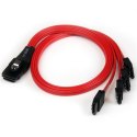 StarTech SAS8087S4R50 kabel SAS 0,5 m Czarny, Czerwony StarTech.com