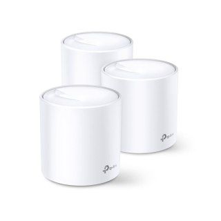 TP-Link DECO X60(3-PACK) siatkowy system wi-fi Dual-band (2.4 GHz/5 GHz) Wi-Fi 6 (802.11ax) Biały 2 Wewnętrzne TP-Link