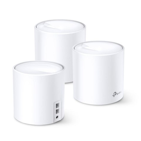 TP-Link DECO X60(3-PACK) siatkowy system wi-fi Dual-band (2.4 GHz/5 GHz) Wi-Fi 6 (802.11ax) Biały 2 Wewnętrzne TP-Link