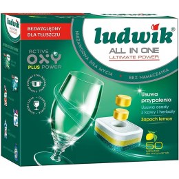 LUDWIK Tabletki do zmywarki Ludwik All-in-1 Ultimate Power Lemon (50)