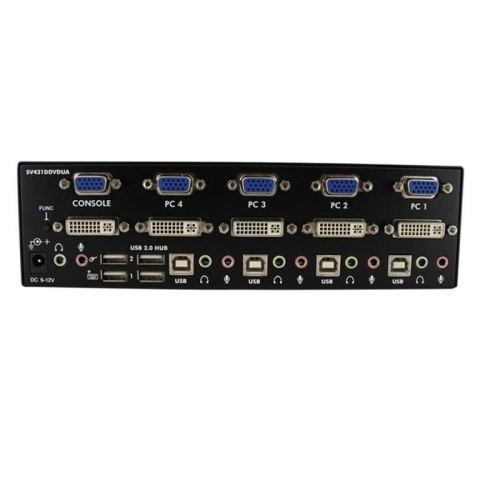 StarTech SV431DDVDUA przełącznik KVM Czarny StarTech.com