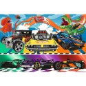 Puzzle 100 elementów Pędzące samochody Hot Wheels