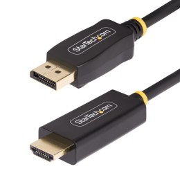 StarTech 3F-DP-HDMI-4K60-HDR adapter kablowy 1 m DisplayPort HDMI Typu A (Standard) Czarny StarTech.com