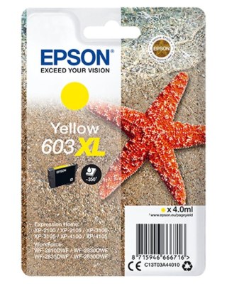 Epson Singlepack Yellow 603XL Ink Epson