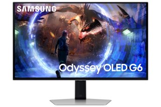 Samsung Odyssey G6 G60SD monitor komputerowy 68,6 cm (27") 2560 x 1440 px Quad HD OLED Srebrny Samsung