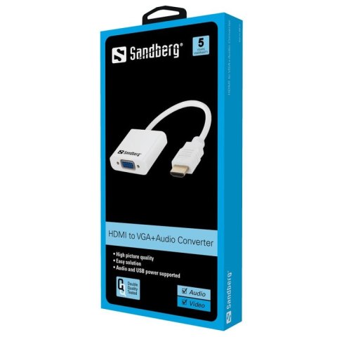 Sandberg HDMI to VGA+Audio Converter Sandberg