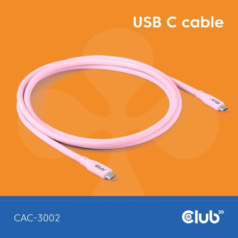 CLUB3D CAC-3002 kabel USB USB4 Gen 3x2 2 m USB C CLUB3D