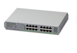 Allied Telesis AT-GS910/16 Nie zarządzany Gigabit Ethernet (10/100/1000) Szary Allied Telesis