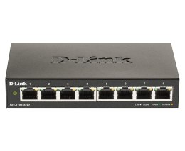 D-Link DGS-1100-08V2 łącza sieciowe Zarządzany L2 Gigabit Ethernet (10/100/1000) Czarny D-Link