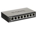 D-Link DGS-1100-08V2 łącza sieciowe Zarządzany L2 Gigabit Ethernet (10/100/1000) Czarny D-Link