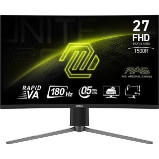 MSI MAG 27C6PF monitor komputerowy 68,6 cm (27") 1920 x 1080 px Full HD Czarny MSI