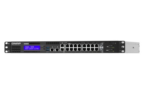 QNAP QGD-1602 Zarządzany L2 Gigabit Ethernet (10/100/1000) 1U Czarny, Szary QNAP