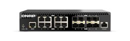QNAP QSW-M3216R-8S8T łącza sieciowe Zarządzany L2/L3 10G Ethernet (100/1000/10000) 1U Czarny QNAP