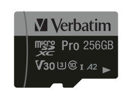 Verbatim 47045 pamięć flash 256 GB MicroSDXC UHS-I Klasa 10 Verbatim