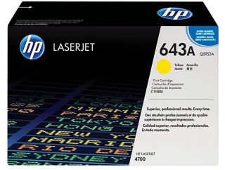 HP 643A kaseta z tonerem Oryginalny Żółty HP