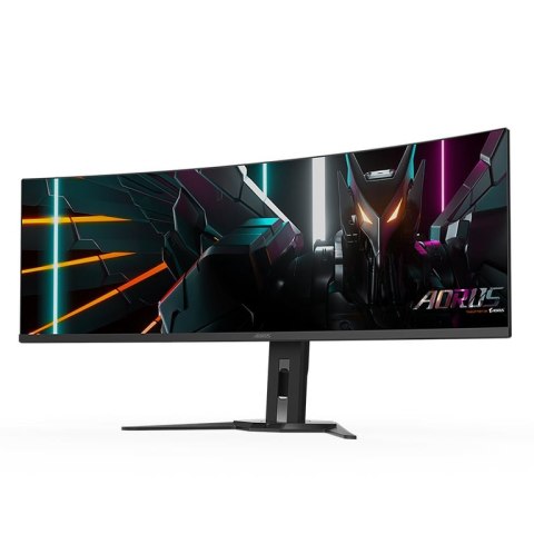 AORUS CO49DQ monitor komputerowy 124,5 cm (49") 5120 x 1440 px DQHD OLED Czarny AORUS