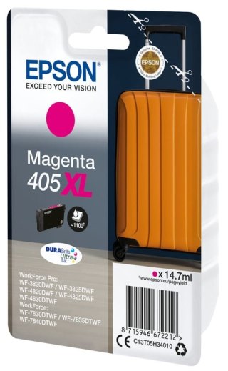 Epson 405XL DURABrite Ultra Ink nabój z tuszem 1 szt. Oryginalny Wysoka (XL) wydajność Purpurowy Epson