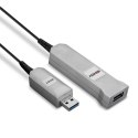 Lindy 42701 kabel USB USB 3.2 Gen 1 (3.1 Gen 1) 50 m USB A Czarny, Srebrny Lindy