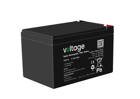 Akumulator AGM Voltage 12V 12Ah VE12-12 (Żywotność 6-9 lat) VOLTAGE