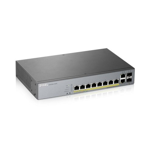 Zyxel GS1350-12HP-EU0101F łącza sieciowe Zarządzany L2 Gigabit Ethernet (10/100/1000) Obsługa PoE Szary Zyxel