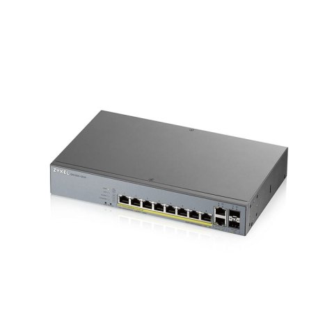 Zyxel GS1350-12HP-EU0101F łącza sieciowe Zarządzany L2 Gigabit Ethernet (10/100/1000) Obsługa PoE Szary Zyxel