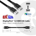 CLUB3D DisplayPort 1.4 HBR3 8K Cable M/M 5m /16.40ft CLUB3D