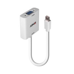 Lindy 38317 adapter kablowy 0,16 m Mini DisplayPort VGA (D-Sub) Biały Lindy