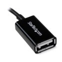 StarTech UUSBOTG kabel USB 0,127 m USB 2.0 Micro-USB B USB A Czarny StarTech.com