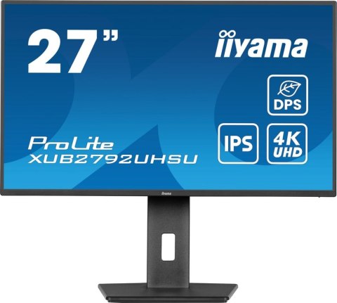 Iiyama ProLite XUB2792UHSU-B6 monitor komputerowy 68,6 cm (27") 3840 x 2160 px Dual UHD LED Czarny Iiyama