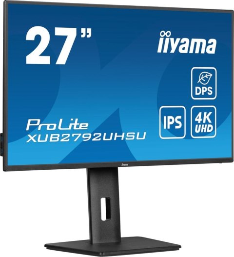 Iiyama ProLite XUB2792UHSU-B6 monitor komputerowy 68,6 cm (27") 3840 x 2160 px Dual UHD LED Czarny Iiyama