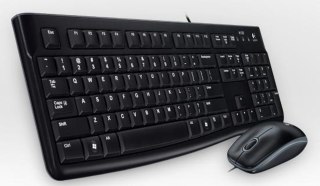 Logitech Desktop MK120 klawiatura Dołączona myszka USB QWERTY Portugalski Czarny Logitech