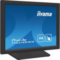 Iiyama ProLite T1531SR-B1S monitor komputerowy 38,1 cm (15") 1024 x 768 px XGA LCD Ekran dotykowy Czarny Iiyama