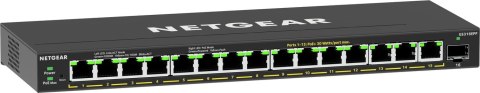 NETGEAR 16-Port High-Power PoE+ Gigabit Ethernet Plus Switch (231W) with 1 SFP port (GS316EPP) Zarządzany Gigabit Ethernet (10/1 NETGEAR