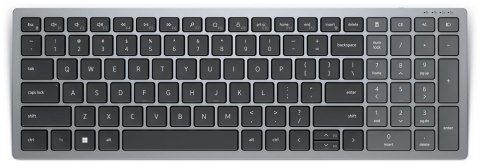 DELL KB740 klawiatura RF Wireless + Bluetooth QWERTY Amerykański międzynarodowy Szary, Czarny DELL