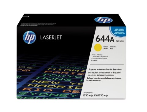 HP 644A Yellow Original LaserJet Toner Cartridge kaseta z tonerem 1 szt. Oryginalny Żółty HP