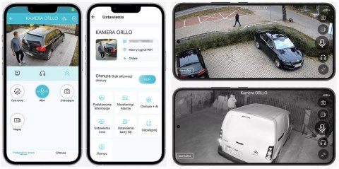 Kamera Zewnętrzna Obrotowa GSM na Kartę SIM Orllo Z7 PRO + Panel fotowoltaiczny SM6030 Pro ORLLO