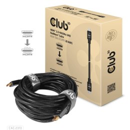 CLUB3D HDMI 2.0 4K60Hz RedMere cable 10m/32.8ft CLUB3D