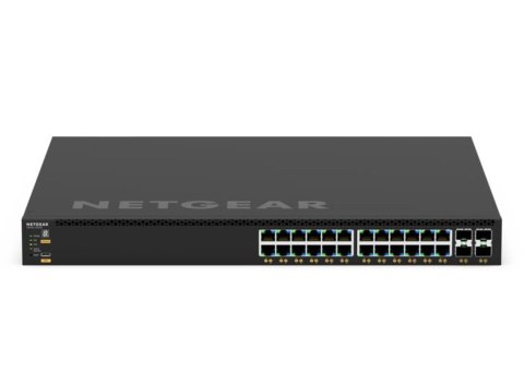 NETGEAR GSM4328-100AJS Zarządzany L3 Gigabit Ethernet (10/100/1000) Obsługa PoE 1U Czarny NETGEAR