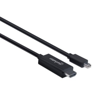 Manhattan 153287 adapter kablowy 1,8 m Mini DisplayPort HDMI Typu A (Standard) Czarny Manhattan