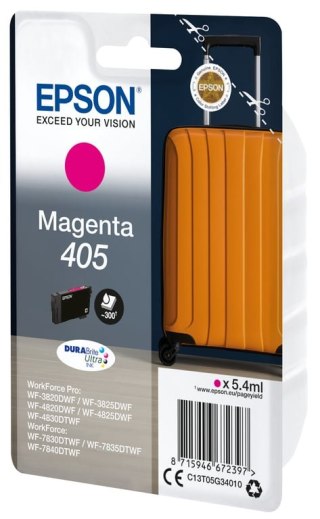 Epson 405 DURABrite Ultra Ink nabój z tuszem 1 szt. Oryginalny Standardowa wydajność Purpurowy Epson