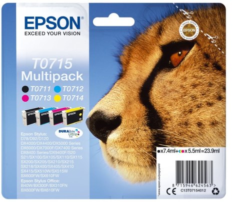 Epson Multipack 4-kolorowy T0715 DURABrite Ultra Ink Epson