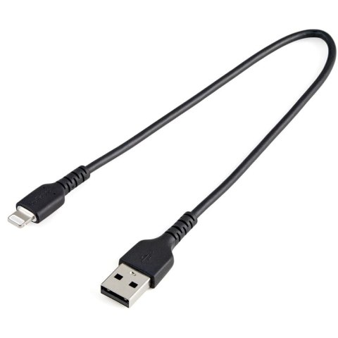 StarTech RUSBLTMM30CMB kabel do telefonu Czarny 0,3 m USB A Lightning StarTech.com